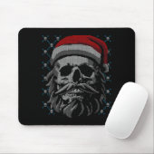 Santa Skull Ugly Christmas Santa Lover Y Christmas Mousepad (Mit Mouse)