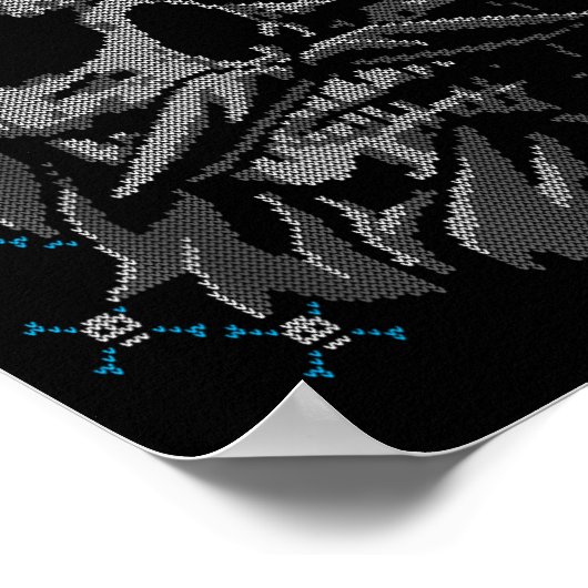 Santa Skull Ugly Christmas Santa Lover Y Christmas Poster (Ecke)