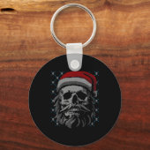 Santa Skull Ugly Christmas Santa Lover Y Christmas Schlüsselanhänger (Vorderseite)