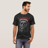 Santa Skull Ugly Christmas Santa Lover Y Christmas T-Shirt (Vorne ganz)