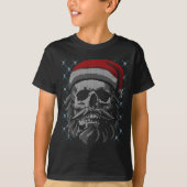 Santa Skull Ugly Christmas Santa Lover Y Christmas T-Shirt (Vorderseite)