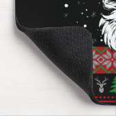 Santa Skull Ugly Christmas Sweater Camo Aesthetic Mousepad (Ecke)
