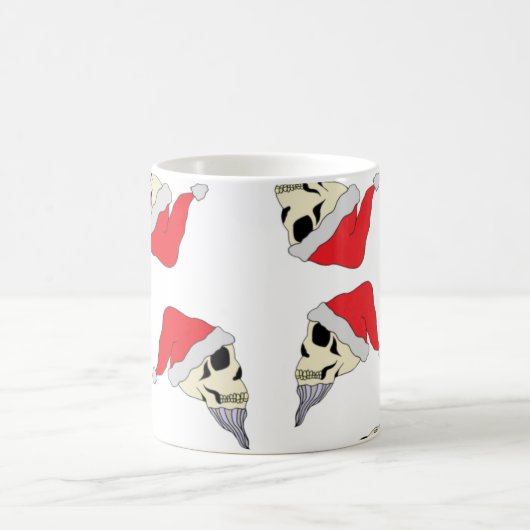 Santa Skulls Kaffee Cup Weihnachten Eggnos Tasse (Mittel)
