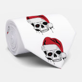 Santa Skulls Neck Tie Krawatte (Gerollt)