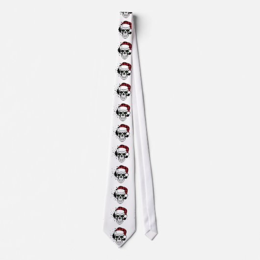 Santa Skulls Neck Tie Krawatte (Vorderseite)