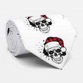 Santa Skulls Neck Tie Krawatte (Gerollt)
