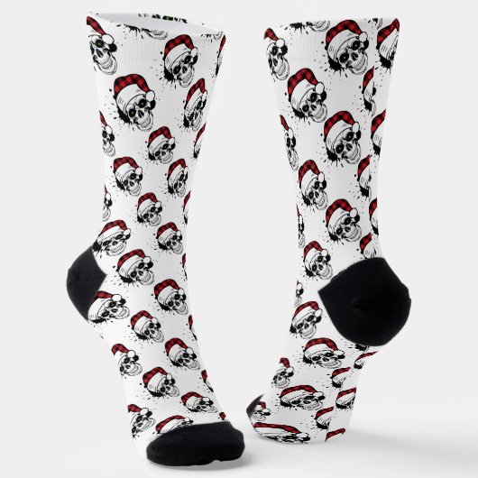 Santa Skulls Socken (Gewinkelt)