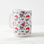 Santa Skulls und Candy Cane Tasse (Vorderseite Links)