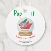 Santa sled - Pop, wenn sie Pop Geschenkanhänger (Vorderseite)