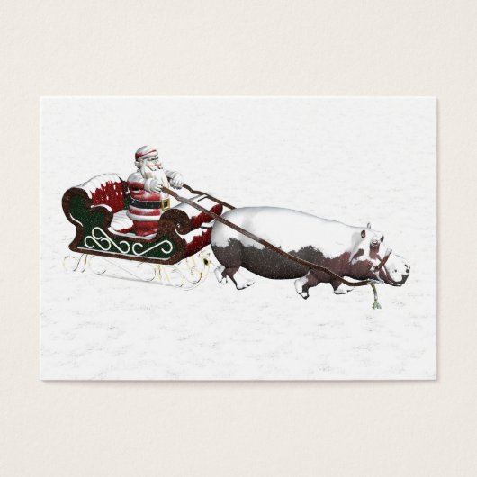 Santa Sled Pulled By Hippopotamus (Vorderseite)