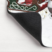 Santa Sled Pulled By Hippopotamus Mousepad (Ecke)