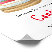 Santa sled - raten Sie, wie viele Bonbons das Spie Poster (Ecke)