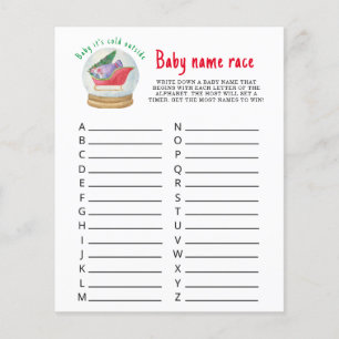 Santa sleigh - Baby name race