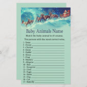 Santa Sleigh Christmas Baby Animes Name Game (Vorne/Hinten)