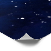 Santa Sleigh | Fantasy Galaxy Weihnachtsabend Himm Poster (Ecke)