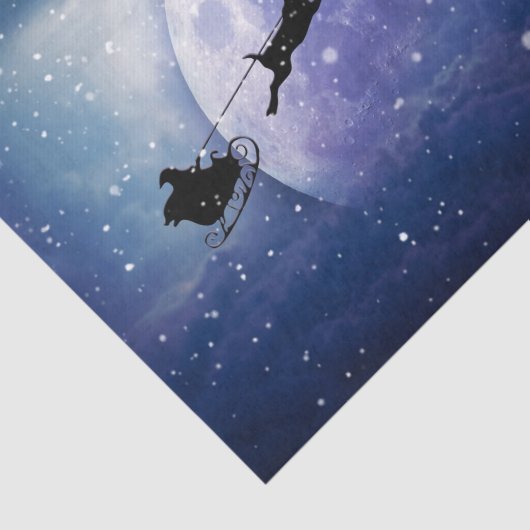 Santa Sleigh | Fantasy Galaxy Weihnachtsabend Himm Seidenpapier (Ausschnitt)