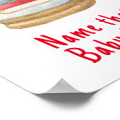 Santa sleigh - Name dieses Babynahrung Poster (Ecke)
