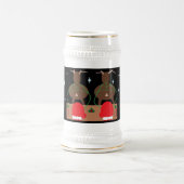 SANTA SLEIGH & REINDEER CHRISTMAS STEIN TASSE (Mittel)