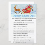 Santa Sleigh Reindeer Kinderzimmer Rhyme Quiz (Vorne/Hinten)