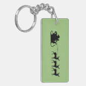 Santa sleigh reindeer schlüsselanhänger (Vorderseite links)