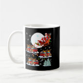 Santa Sleigh Reindeer School Buses Matching Driver Kaffeetasse (Links)