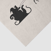 Santa sleigh reindeer seidenpapier (Ausschnitt)