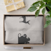 Santa sleigh reindeer seidenpapier (Geschenk)