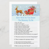 Santa Sleigh Reindeer wie gut Sie das Spiel kennen (Vorne/Hinten)