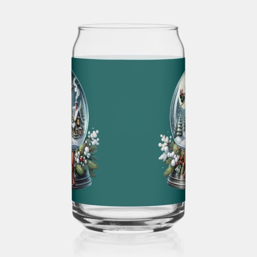 Santa Sleigh Reiten im Snow Globe Wonderland Dosenglas (Rechts)