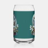 Santa Sleigh Reiten im Snow Globe Wonderland Dosenglas (Links)