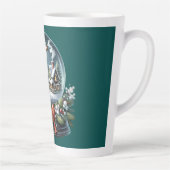 Santa Sleigh Reiten im Snow Globe Wonderland Milchtasse (Rechts)