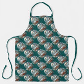 Santa Sleigh Reiten im Snow Globe Wonderland Schürze (Vorderseite)