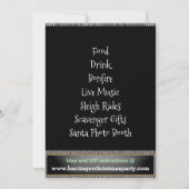 Santa Sleigh Ride Einladung (Rückseite)