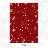 Santa Sleigh & Snowflakes Weihnachten Party Einladung