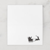 Santa Sleigh und Rentier Platzkarte (Außenseite Aufgefaltet)