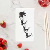 Santa Sleigh und Rentier Serviette (Beispiel)