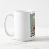 Santa Sleigh with Flying Cats Coffee Mug Kaffeetasse (Links)