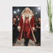 Santa Sleighs Ferienkarte Feiertagskarte (Vorderseite)