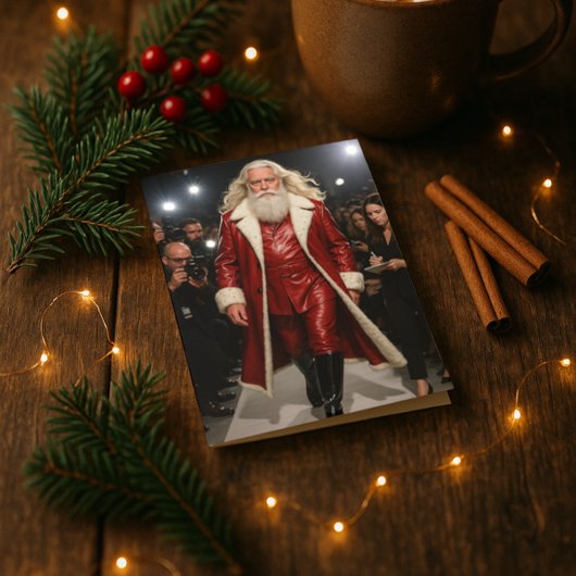 Santa Sleighs Ferienkarte Feiertagskarte