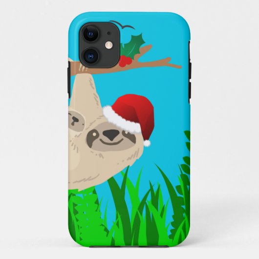 Santa Sloth Case-Mate iPhone Hülle (Rückseite)