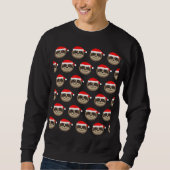 Santa Sloth Christmas Xmas Sweater Jumper Sweatshirt (Vorderseite)