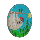 Santa Sloth Dartscheibe (Vorderseite Links)