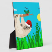 Santa Sloth Fotoplatte (Seite)