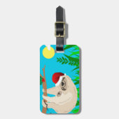 Santa Sloth Gepäckanhänger (Vorderseite vertikal)
