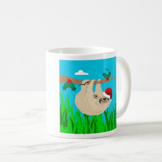 Santa Sloth Kaffeetasse (VorderseiteRechts)