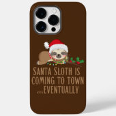 SANTA SLOTH KOMMT IN DIE STADT... EVENTUELL Case-Mate iPhone HÜLLE (Rückseite)