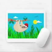 Santa Sloth Mousepad (Mit Mouse)