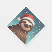 Santa Sloth, Napkins Serviette (Ecke)
