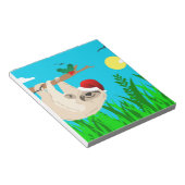 Santa Sloth Notizblock (angewinkelt)