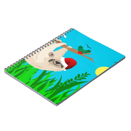 Santa Sloth Notizblock (Linke Seite)